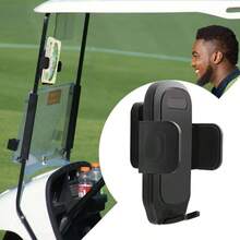 Cart Magnetic Phone Holder Mount, Ultra Strength 6*N52 Magnets Cell Phone Caddy Compatible with EZGO Club Car, Fit Most Smartphone, Thick Case Friendly - Negro - - Ver 2