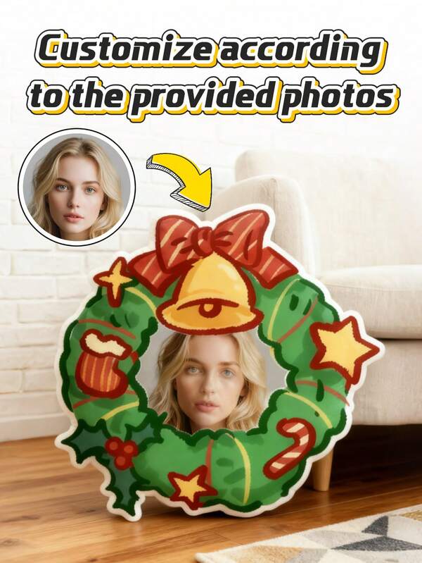 Customized Personalized Photo Pillows - Christmas Throw Pillows, Personalized Couple Pillows, Photo Pillows With Customizable Cute Or Funny Patterns, Double-Sided 3D Pillows, Gifts For Dad/Mom/Family/Her/Him/Girlfriend/Boyfriend/Pets, Christmas Gifts, Couple Birthday Gifts, Wedding Gifts