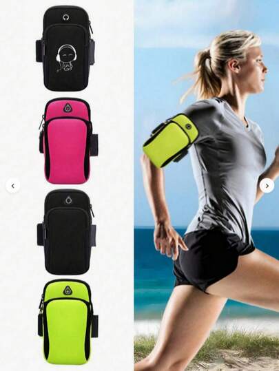 1 pièce Support de téléphone pour brassard de course compatible avec 15 14 13 12 11 Pro Max XS XR X 8 7 6 Plus SE Mini, Galaxy Ultra Edge S24 S23 S22 S21 S20 Note 20 10, pochette, brassard ajustable pour sport, randonnée, cyclisme - Noir pour randonnée et accessoires de course extérieure