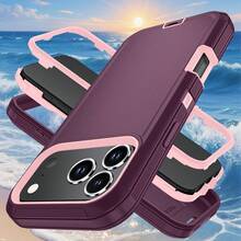 The All Inclusive Phone Case For  17/Apple  Air/16/15/14/13/12 Plus Pro Promax Is Designed With A Combination Of TPU And PC Materials. It Adopts A Double-Layer Design, Made Of TPU And PC, Providing Anti Slip And Shock Absorption Functions, Sturdy And Durable, And A Minimalist Protective Shell - Magenta (purple) - View 2