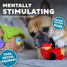 Outward Hound Squeakin' Eggs Plush Dog Toys - 3 Pack - Chim - Xem 8