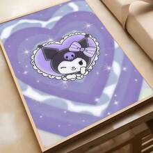 SANRIO 1 件无框，K-Kuromi 海报墙面艺术印刷防水家居客厅卧室酒吧美学装饰帆布印刷品、墙面装饰、帆布家居装饰、闪光海报、非洲女性帆布、艺术帆布 - 彩色 - 查看 4