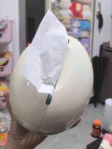 1 Stück/Taschentuchbox für den Schreibtisch, hochwertig, luxuriös, künstlerisch und raffiniert, Taschentuchbox für den Heimgebrauch, Wohnzimmer Taschentuchbox, cremeweiß