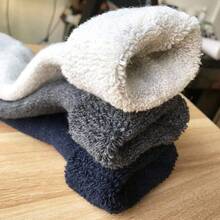 Calcetines térmicos de lana grueso de invierno merino para hombre, suaves, cálidos y cálidos(Paquete de 3/5) - Multi1-5pack-super grueso - Ver 2
