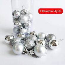 48/24Pcs Christmas Ball Ornaments, Classic Christmas Ornament Set, .18" Christmas Ball, Suitable For Christmas Tree,Plastic Christmas Ball Ornaments,Christmas Tree Decoration,Holiday Decoration Pendant Christmas Decorations Home Christmas Gifts Christmas Decor