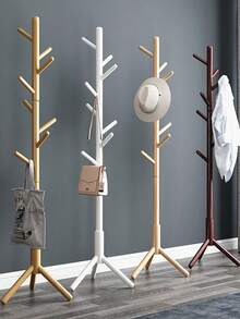 1 pezzo Appendiabiti in legno massiccio regolabile in altezza con 8 ganci versatili - Appendiabiti in legno elegante e funzionale, perfetto per organizzare vestiti, cappelli e borse - Facile da montare, appendiabiti multifunzionale per corridoio, camera da letto, ufficio e ingresso - Ideale per decorazioni stagionali e raduni festivi