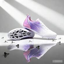 25 Women's Track & Field Shoes, Women's Athletic Shoes, Sporty Woven Low-Top Lace-Up, Professional Track & Field Spikes, Short-Distance Spikes, Anti-Slip Grip Enhancement, Lightweight Breathable, Suitable For Synthetic Track Competition & Long Jump Training, Detachable Spikes, Sports Competition Ready