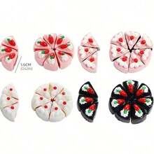 7pcs Dollhouse Cake Blocks Candy, Mini Cakes: A Small View Of Candy And Cakes From The Kitchen - Multicolor - View 4