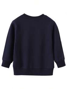Boys' Girls' Casual Top Children's Long Sleeve Top Children's Clothing Comfortable Breathable - Negro - Ver 2