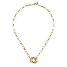 Women's Lola Double Logo Link Necklace Gold One Size