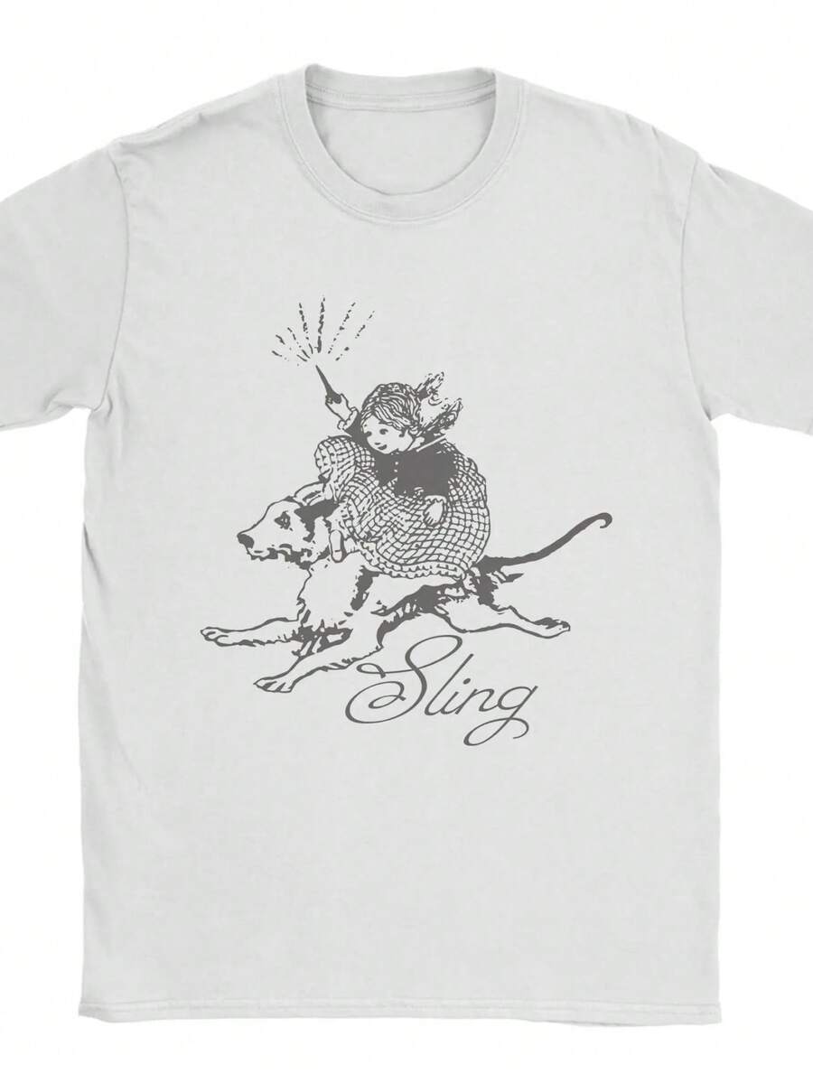 Men T-Shirts Clairo Sling North American Tour Vintage Pure Cotton Tees Short Sleeve  T Shirt Round Neck Clothing Gift Idea. - 白色4 - 查看 1