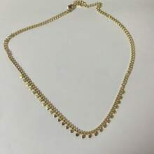 1 件 18k 镀不锈钢流苏项链，时尚女士珠宝 - 彩色 - 查看 6