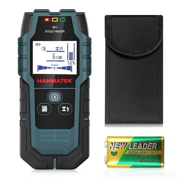 5 In 1 Stud Finder Wall Wood Scanner Detector Metal Studs Pipe Wire LCD Detector