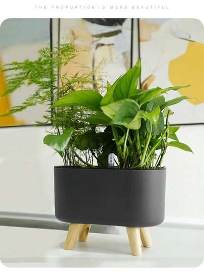 Self-Watering Hanging Planter - Modern Plastic Indoor/Outdoor Flower Pot With Water Level Indicator, Suitable For Bedroom And Living Room, Automatic Watering Planter For Modern Decor