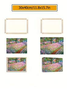 1个原装木框，装饰艺术风格，厚画布支撑，可自行装裱，适用于艺术油画和墙面装饰，适合家居、客厅、卧室、玄关、办公室、浴室等场所，是节日、派对、送礼、情侣、万圣节、圣诞节的理想之选。 - 原木色 - 查看 12