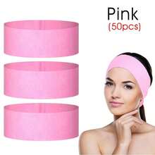 50 buc bentițe faciale de unică folosință, elastice, nețesute, cu bandă de susținere moale pentru îngrijirea pielii, pentru femei, salon, estetician, furnituri