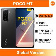 Xiaomi POCO M7 – 6 GB di RAM + 128 GB di memoria interna, doppia fotocamera AI da 50 MP, display FHD+ da 6,9 pollici, processore Snapdragon 685, ricarica rapida da 33 W e ricarica inversa da 18 W (caricabatterie non incluso)