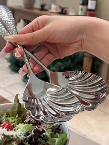 1 件/2 件超大号公勺套装，8.85 英寸（22.5 厘米）18/8 不锈钢大金属勺，适用于自助餐、派对、餐饮、宴会、圣诞礼物 - 可用洗碗机清洗（银色/金色）