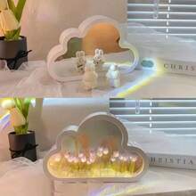 1pc LED Handmade DIY Creative Tulip Decorative Light Gift, Tulip Flower Sea Atmosphere Light Gift, Suitable For Desktop, Indoor, Bedroom, Party, Halloween, Christmas, Birthday, Graduation Ball Decoration Light - 彩色 - 查看 7