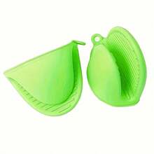 1 Pair Silicone Non-Slip Pot Holders, Suitable For Kitchen Utensils, Fits Both Hands. Available In Multiple Colors, Especially The Green Non-Slip Design, Perfect For 11 Holiday Occasions - Multicolor - View 14