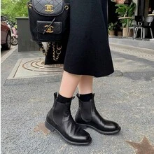 Women Pant Boots - 黑色絨裡 - 查看 4