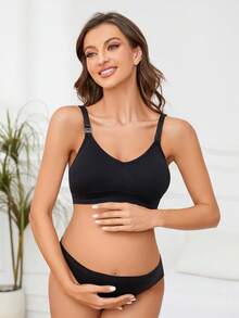 3件装孕妇哺乳文胸，性感前开式哺乳文胸，舒适孕妇文胸 - 彩色 - 查看 5