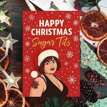 1 بطاقة تهنئة عيد الميلاد للكبار بالظرف (11 سم * 16 سم) - تصميم "عيد ميلاد سعيد يا سكر"، مشهد احتفالي مضحك، مثالية للأصدقاء، مناسبة لاحتفالات عيد الميلاد، بطاقة تهنئة عيد الميلاد المضحكة|بطاقة عيد ميلاد مضحكة|بطاقة تهنئة ورقية - متعدد الألوان - مشاهدة 8