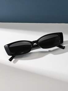 Retro Cat Eye Small Frame Y2K Fashion Glasses, Black Classic Plastic Fashion Fashion Glasses For Women, Casual Decoration Daily Outfit, Unisex