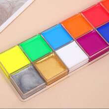 12 Colors Oil-Based Art Painting Pigments, Bright And Vibrant Colors, Perfect For Art Creation And Back To School Art Supplies - Single Piece - View 5