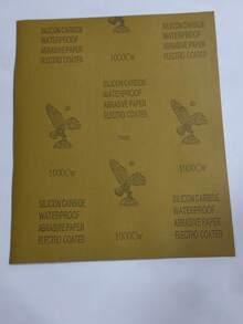 Papel de lija de marca Eagle genuino, papel abrasivo para pulir con agua para lijar pintura de coche, jade, palisandro, hojas de lijado fino de 2000 granos