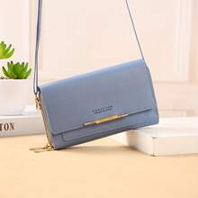 A Lightweight PU Material Women's Crossbody Bag, Fashionable Mini Phone Bag With Multiple Layers Of Zipper Pockets, Fashionable Shoulder Bag For Daily Wear - 彩色 - 查看 16