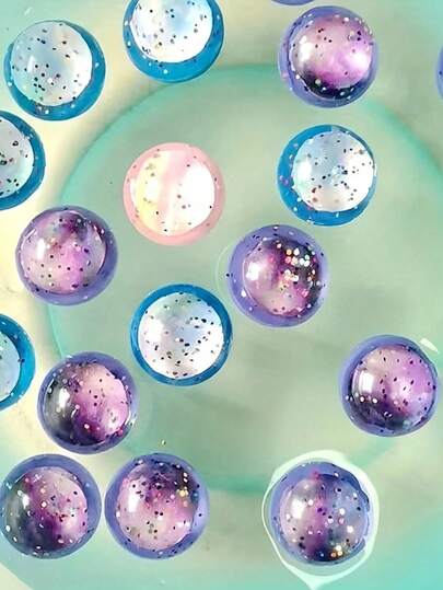 2/5/10/20 piezas Bolas saltarinas de la serie espacial, bolas elásticas sólidas, bolas saltarinas para exteriores, recuerdos de fiesta, juguetes flotantes, de vuelta a la escuela, Navidad (Halloween)