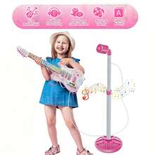 Fashionable Children's Microphone Set, Includes Stand, Karaoke Accompaniment, Musical Instrument, Educational Toy, Electronic Music Equipment, Suitable For Boys And Girls, Birthday Gift, Multifunctional Party Gift Set - Multicolor - View 11