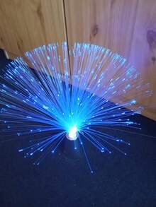 LED Fiber Optic Lamp, Automatic Color Changing, Novelty Decorative Light, Indoor Atmosphere Lamp, Powered By 3 AA Batteries, Suitable For Birthday Decoration, Party Decoration, Yard Lighting, Christmas Decoration - Silver - View 11