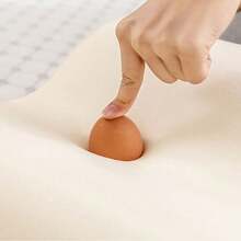 Diseño ergonómico innovador + almohada ortopédica + soporte cervical saludable + dormitorio/oficina + adultos/estudiantes - Blanco - Ver 6