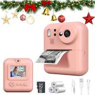 Digitaler 2,4-Zoll-LCD-Bildschirm für Kinder, langlebiger 1300-mAh-Akku, sofortiger Fotodruck und lustige, kreative Bilderrahmen-Aufkleber und Filter – inklusive 3 Filmrollen, Geburtstagsgeschenk für Jungen und Mädchen, Geburtstagsgeschenk, benutzerfreundliche Oberfläche, ideales Geschenk für Halloween, Weihnachten oder Geburtstage, Sofortbildkamera