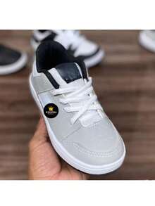 MANTECA 4 ADULT AND CHILDREN'S CASUAL BLACK AND WHITE TENNIS SHOES - Grey - View 1