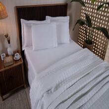 Sheet Set Bedding DOUBLE / QUEEN / KING 400 Thread Count 3 Pieces English Embroidery Soft Velvety Fabric - 米色 - 查看 3