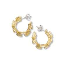 Women's Tranquility Coral Hoop Earrings Gold