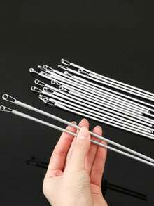 8件套轻松穿线工具，适用于各种针线活动，家庭缝纫工具，绳带穿线器，弹性穿线器，多功能松紧带腰带穿线器，绳带辅助装置弹簧眼穿线器 - 彩色 - 查看 3