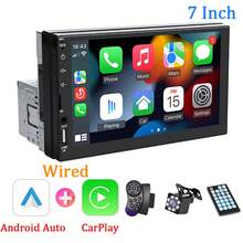 Hippcron Single DIN Car MP5 Player, 7-Inch HD Touchscreen, Bluetooth Connection, Support CarPlay And Android Auto, 12V Power, FM Radio, ISO Interface, AUX Input, SD Card Slot, USB Port - With Carplay and Android Auto - View 14