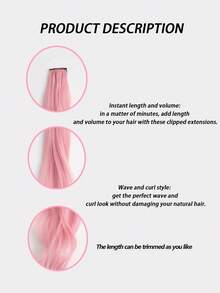 2pcs/Set Children Colorful Hair Extension Clips, Curly Wave Hair Clip For Kids Cosplay, Party, Holiday And Daily Wear, Fashion Gift For Girls