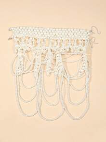 1 chiếc dây chuyền ngọc trai giả thủ công cổ điển, unisex, phụ kiện thời trang phù hợp cho đám cưới, tiệc tùng, Giáng sinh, quà tặng trang sức. - trắng - Xem 6