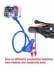 1pc 360° Rotatable Slouchy Phone Holder, Adjustable Angle Stand For Bedside And Desk, Suitable For Phones Under 200g - 彩色 - 查看 11