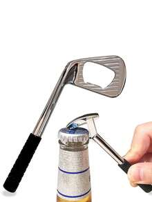 创意高尔夫球杆形啤酒开瓶器套装，多用途金属开瓶器，适合饮料爱好者，是婚礼和求婚礼物的理想伴郎礼物，实用的酒吧工具和派对礼物，圣诞节和万圣节礼物，家居装饰，圣诞节和万圣节装饰，男朋友，父亲的礼物 - 彩色 - 查看 3