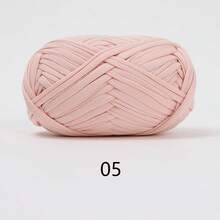 1 pièce 100g Fil de t-shirt, 30m/pièce Fil élastique de tissu pour crochet et tricot DIY, fil épais pour bretelles, pour projets de couverture, tapis et décoration maison faits main au crochet