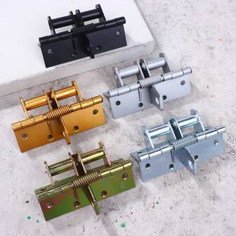 1 件多功能弹簧铰链自动关闭木门隐形阻尼器回弹闭门器 90 度定位铰链