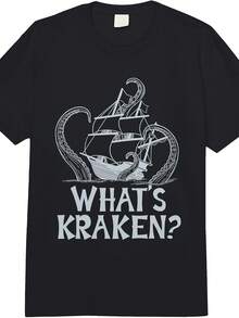 Octopus Gift Shirt Retro Octopi Funny Whats Kraken  Adult Heavyweight T-Shirt - 款式27 - 查看 1