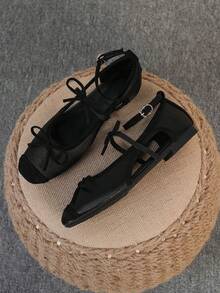 Black Hollow Tail Button (double Bow)