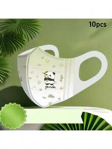 10pcs 3D Elastic Earloop Cartoon Adult Protective Face Mask, 3-Ply, Individually Packaged - Multicolor - View 11